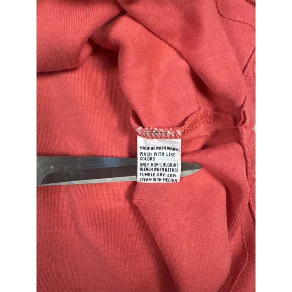 Polo Ralph Lauren Men's M Polo Shirt Coral Pink Navy Pony‎ Short Sleeve Collared